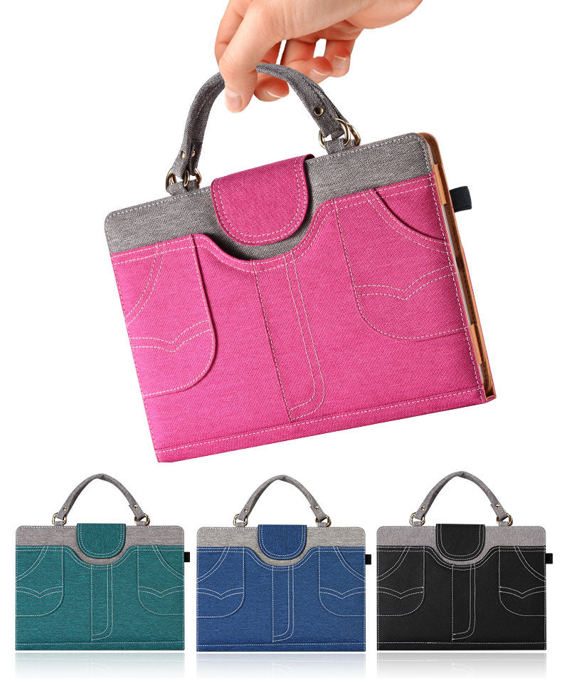 Denim Handbag Leather Protective Case for iPad mini-Tabletory-