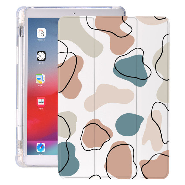 Animal pattern silicone cases for iPad-Tabletory-Cow Medium Earthy-iPad Pro 12.9 inch 2020-
