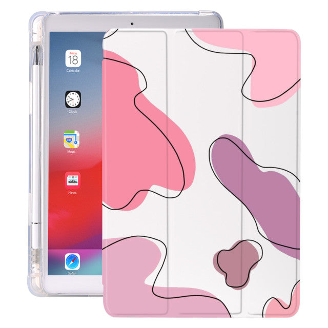 Animal pattern silicone cases for iPad-Tabletory-Cow Big Pink-iPad Pro 11 inch 2021-