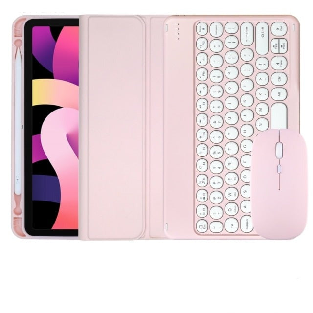 pink ipad air case with keyboard