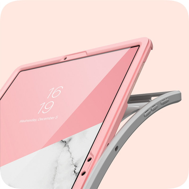 Geometric Full-Body Trifold with Built-in Screen Protector Smart Cover for Samsung Galaxy Tab S7-Tabletory-